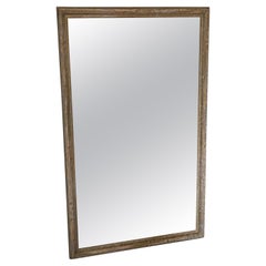 Antique very large distressed overmantle wall mirror 19th Century