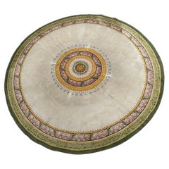 Bobyrug’s Antique very large french round savonnerie rug