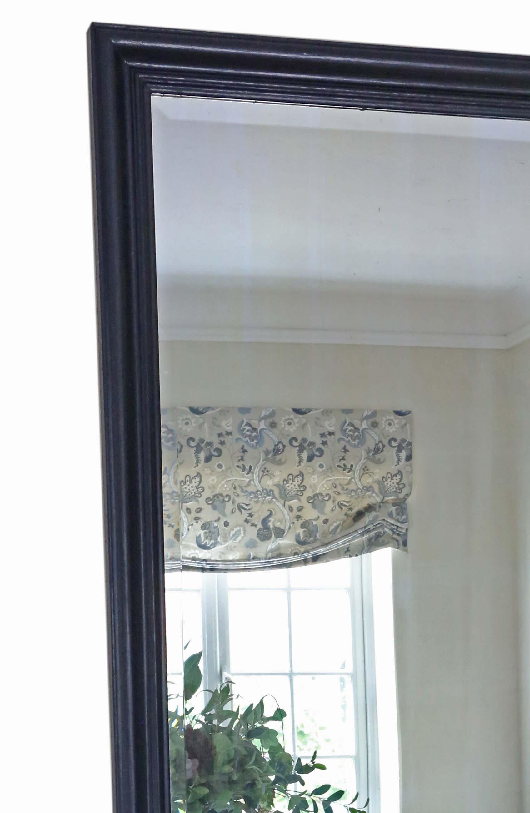 Antiker, sehr großformatiger, lackierter Bodenwand-Schminkspiegel in voller Höhe, um 1920 im Zustand „Gut“ im Angebot in Wisbech, Cambridgeshire