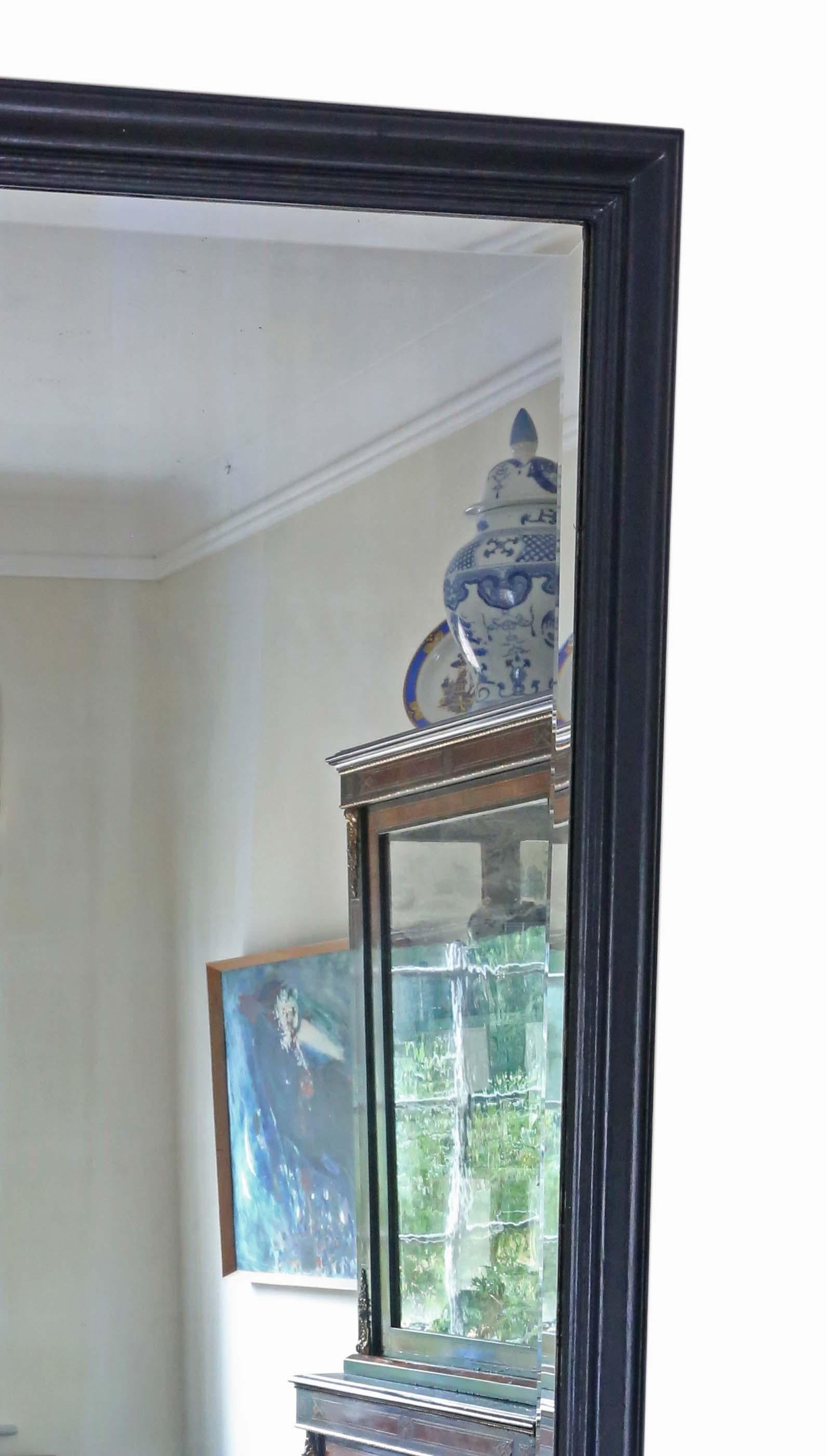 Début du 20ème siècle Antique miroir de coiffeuse mural peint de très grande qualité, C1920 en vente