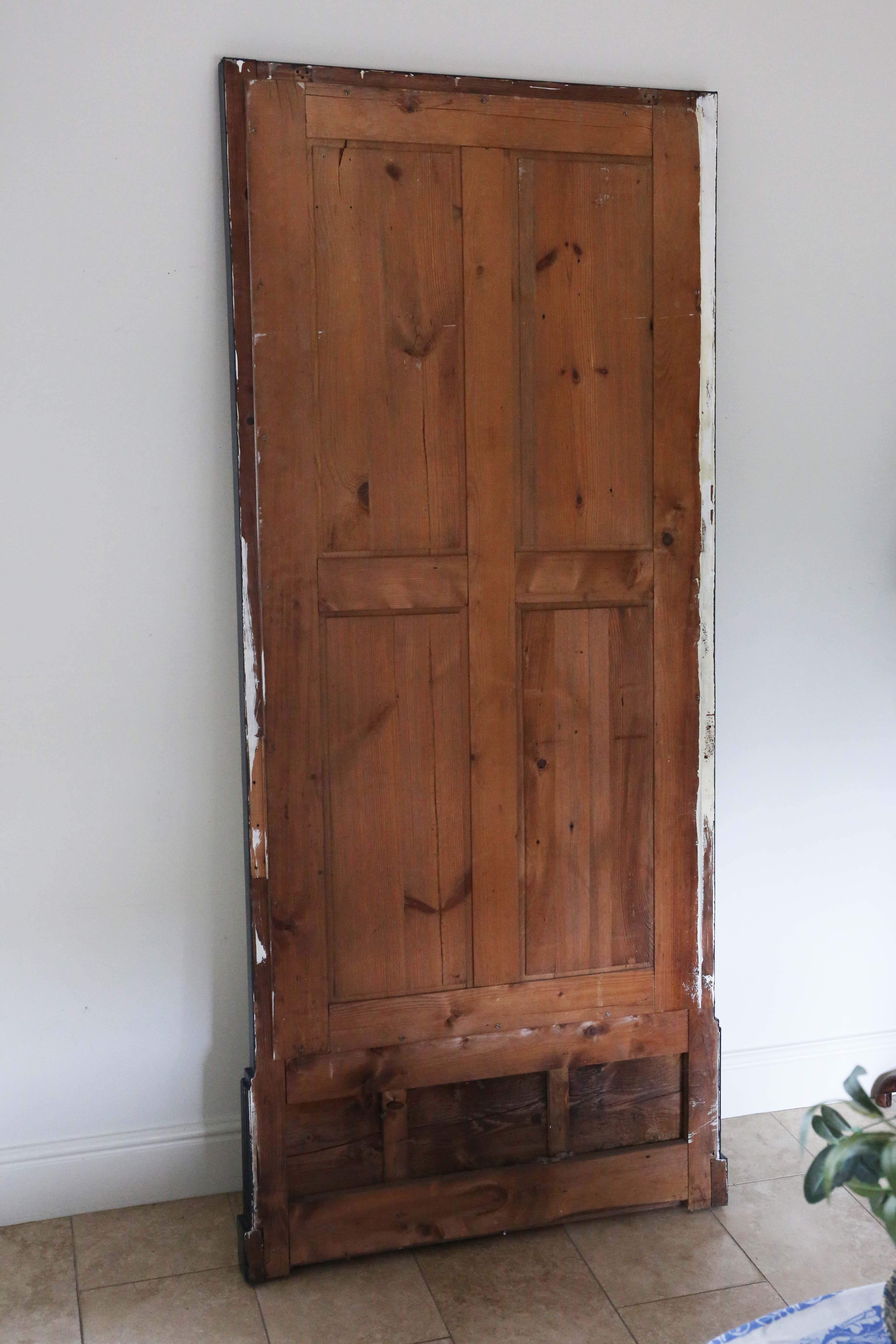 Early 20th Century Antique very large quality painted floor wall full height dressing mirror C1920 For Sale