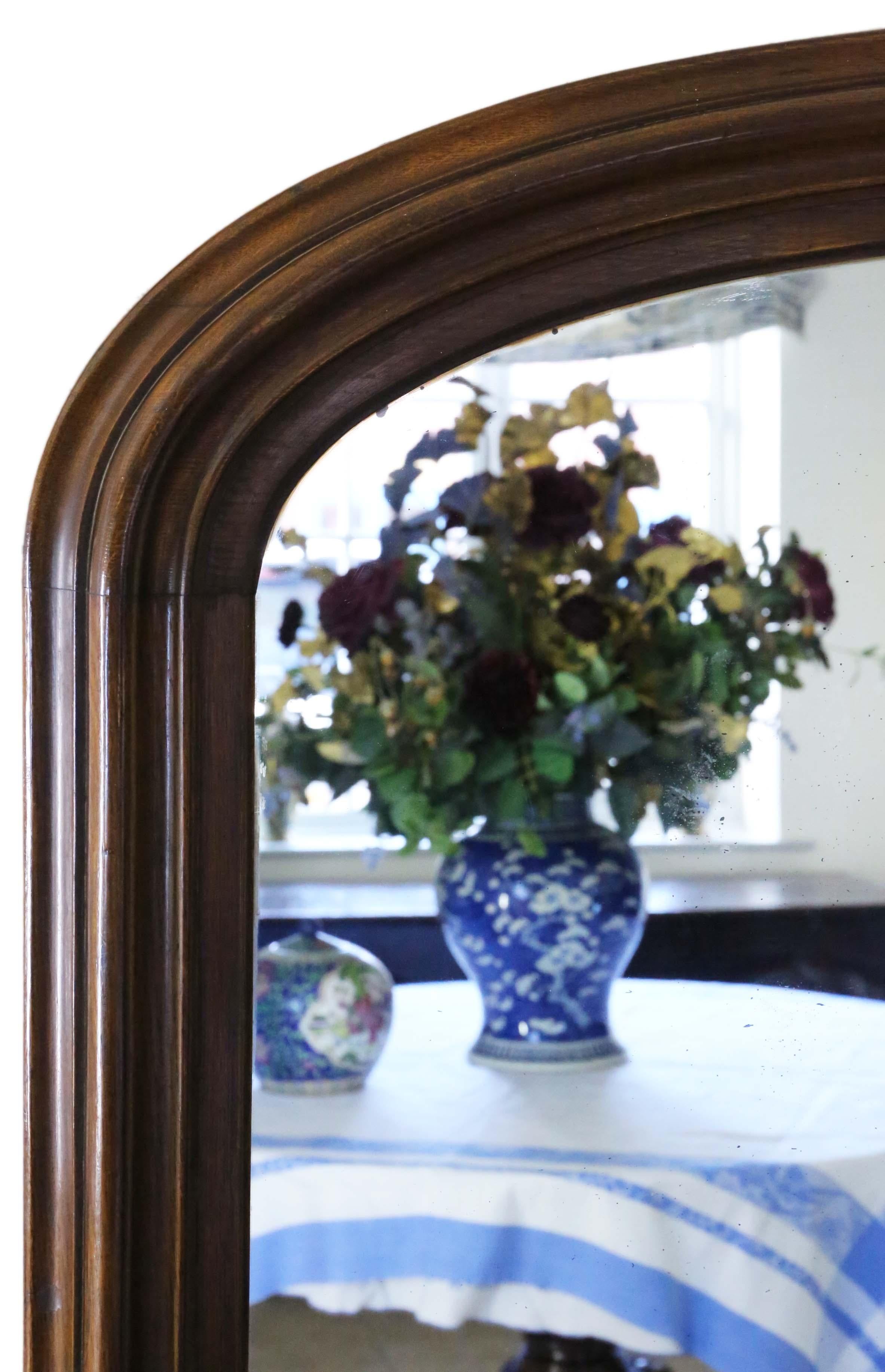 Antique very large fine quality oak wall or overmantle mirror C1870 Victorian. A very large rare breathtaking statement piece.

An impressive and very rare find, that would look amazing in the right location. No loose joints or woodworm. Original