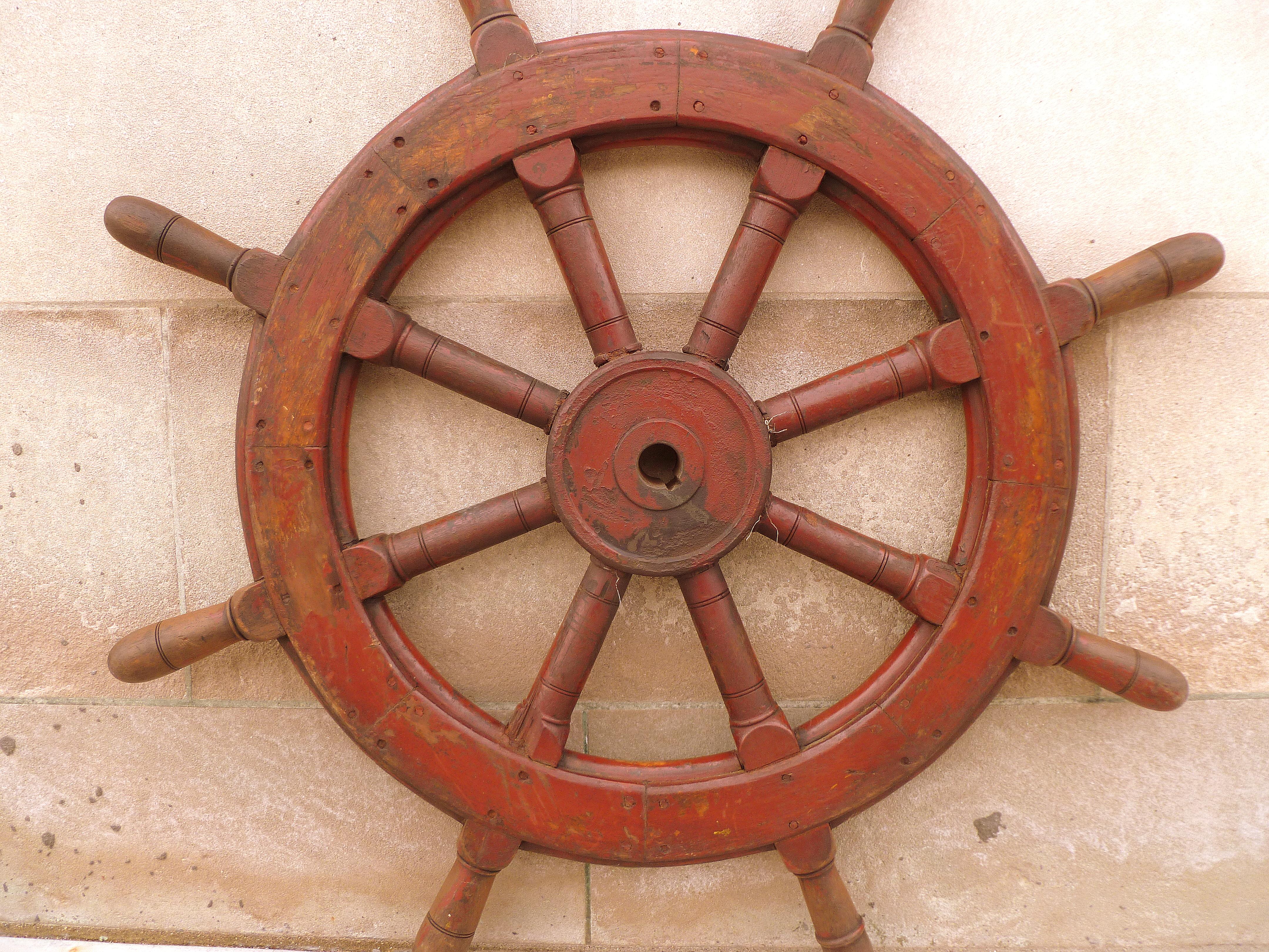 Antikes Schiffsgefäßgriff-Rad mit Griff (Sonstiges) im Angebot