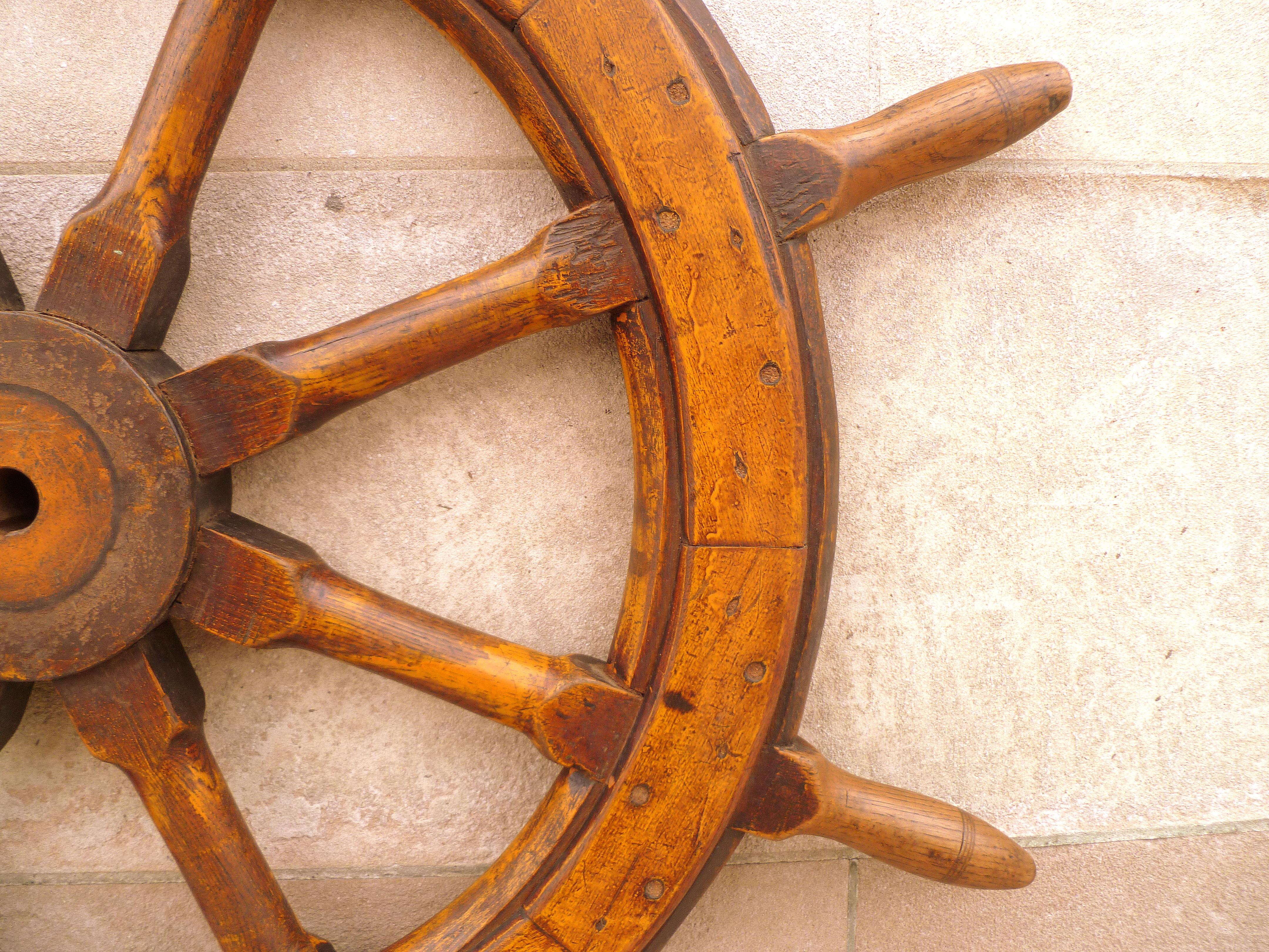 Other Antique Ship Vessel Handle Wheel For Sale