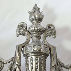 Antique Victor Saglier Art Nouveau Silver Plate Candelabras