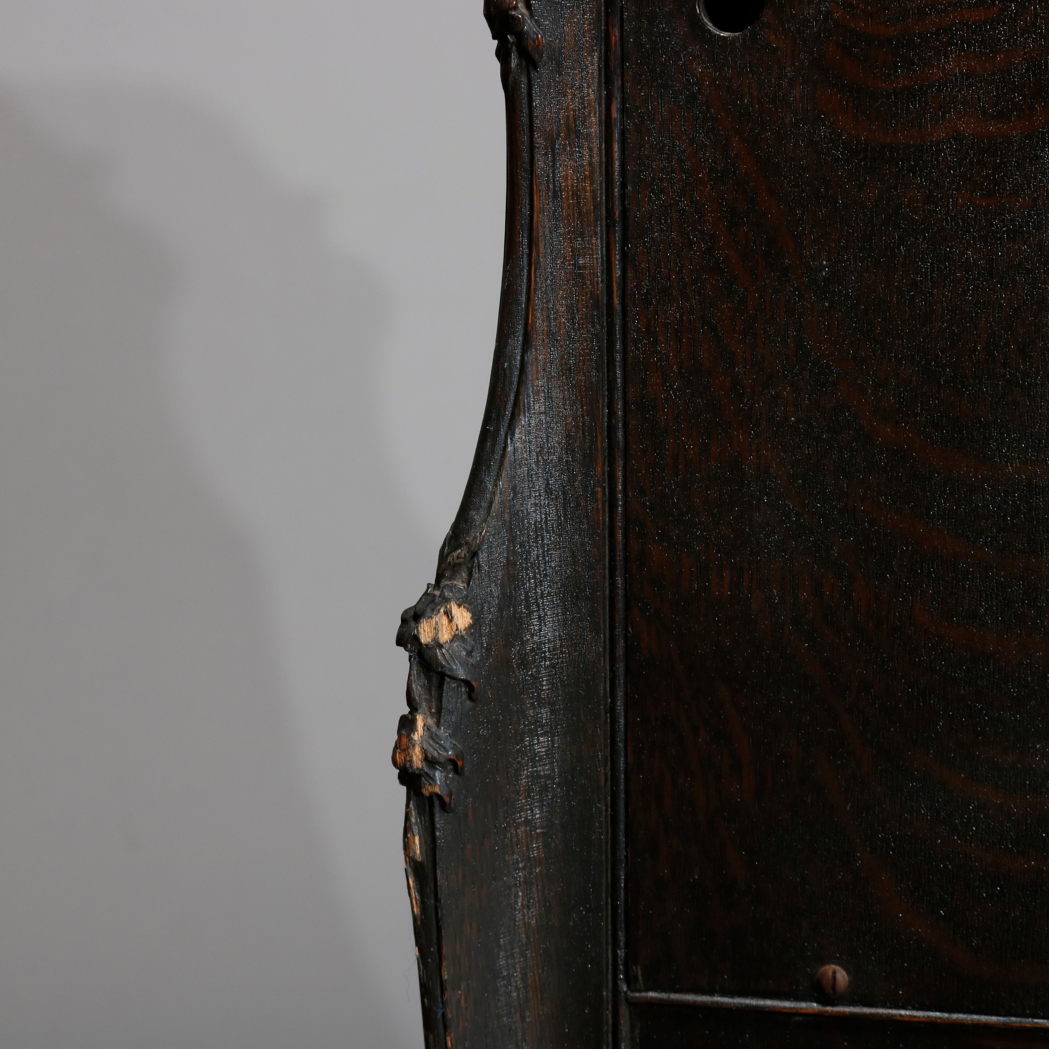 Antique Victor Victrola Louis XVI Style Oak Phonograph Case by Clark, circa 1910 9