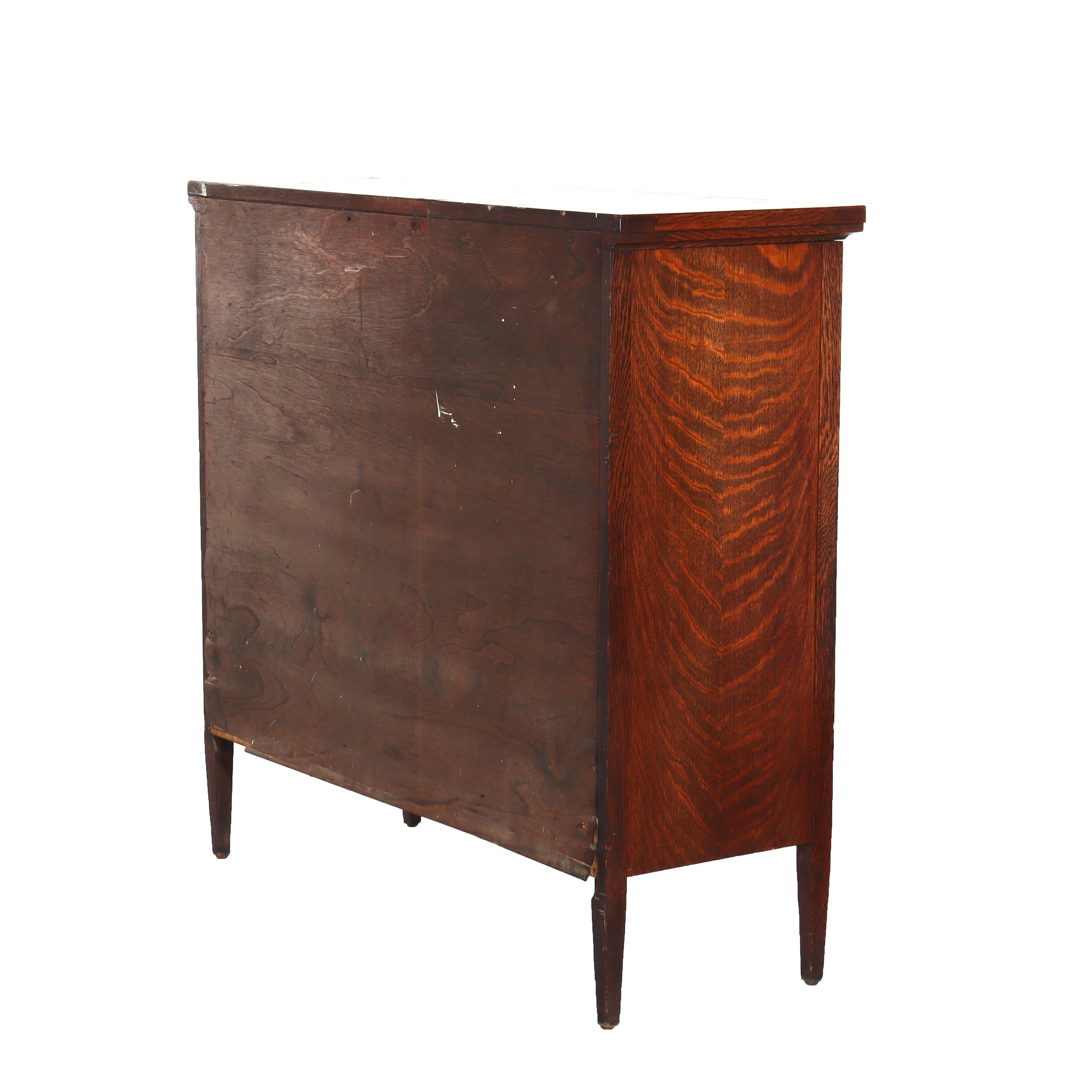 Antique Victor Victrola Oak 78RPM Record Storage Cabinet & 31 Records C1920 2
