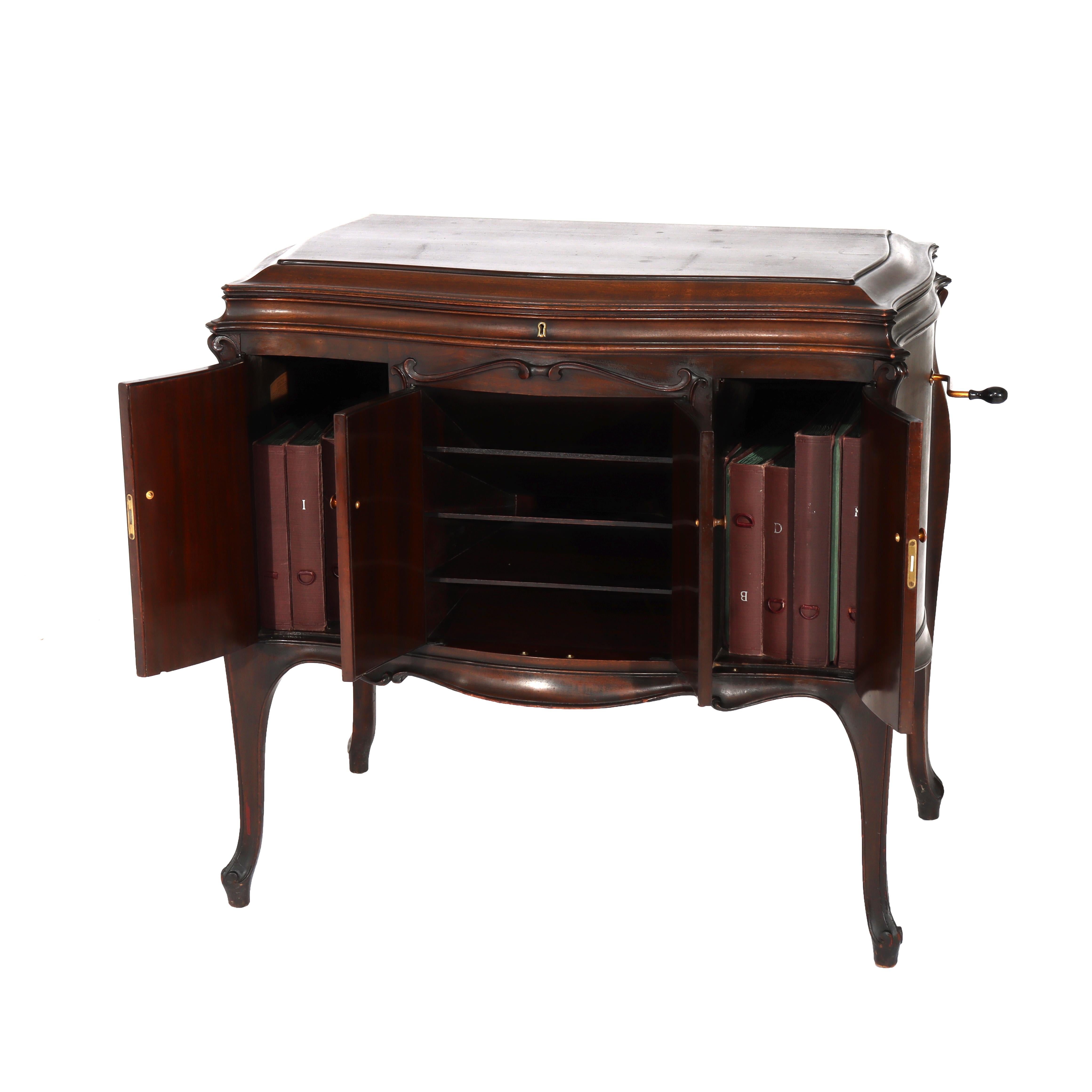 ***Reduced In-House Delivery Rates - Click on “Ask Seller” to Request a Quote***

Antique Victor Victrola VV-230 Mahogany Phonograph Credenza Cabinet C1920

Measures- 36.5