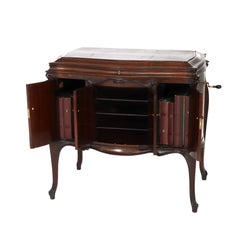 Antique Victor Victrola VV-230 Mahogany Phonograph Credenza Cabinet C1920