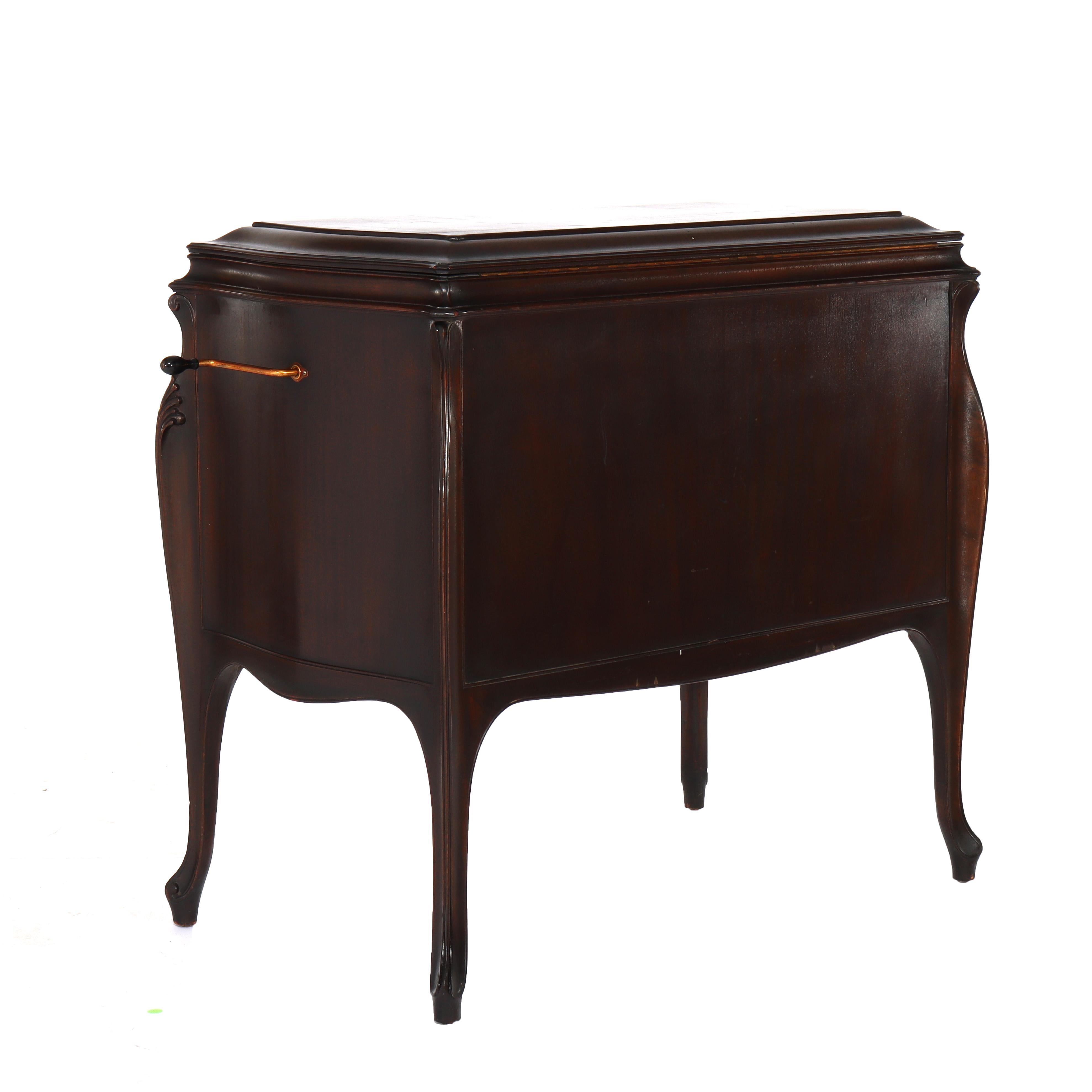 Antique Victor Victrola VV-230 Mahogany Phonograph Credenza Cabinet C1920 For Sale 5