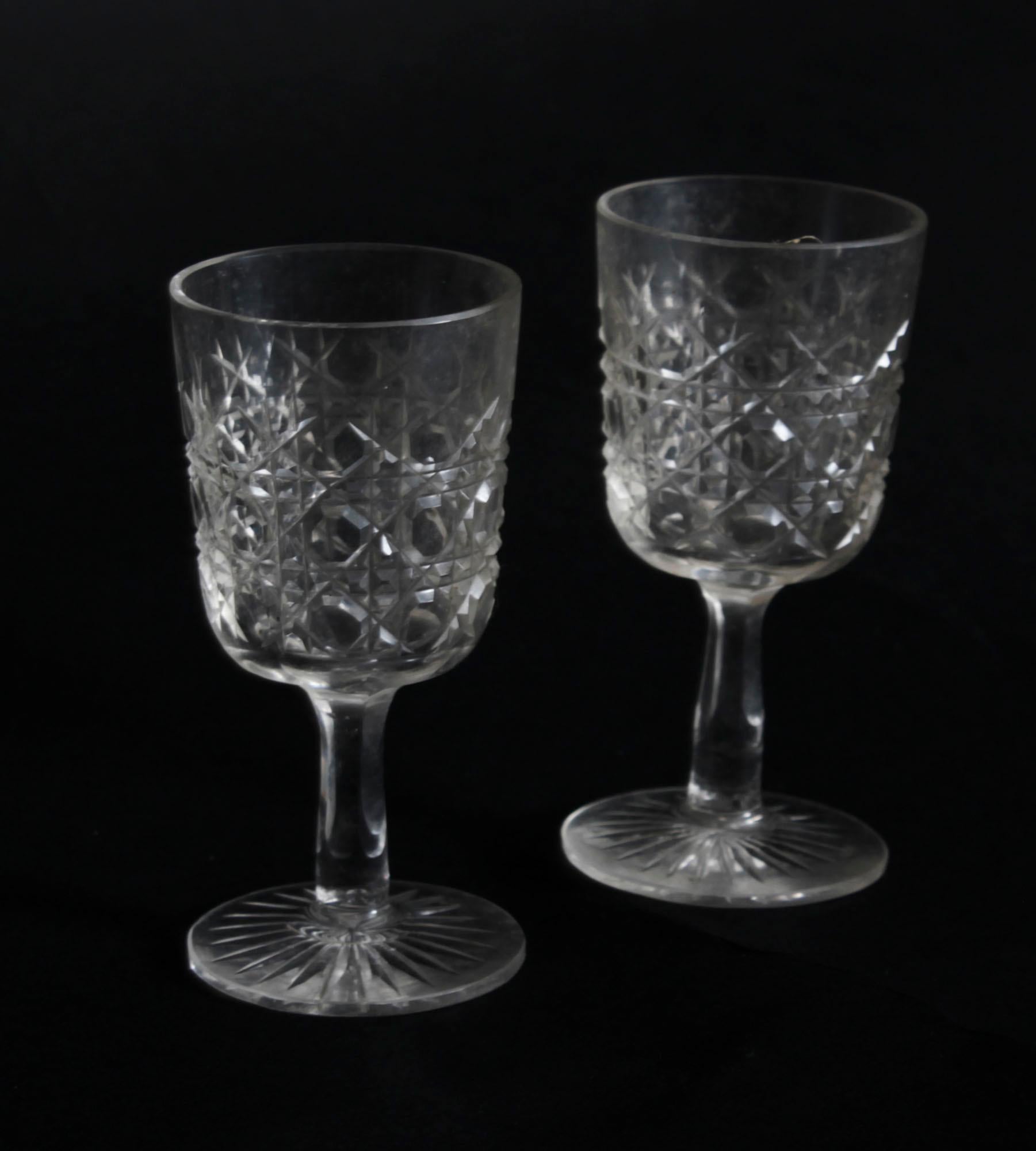 Ancienne carafe Victorienne Coromandel Trois carafes en cristal Tantale et Jeux 19ème siècle en vente 10