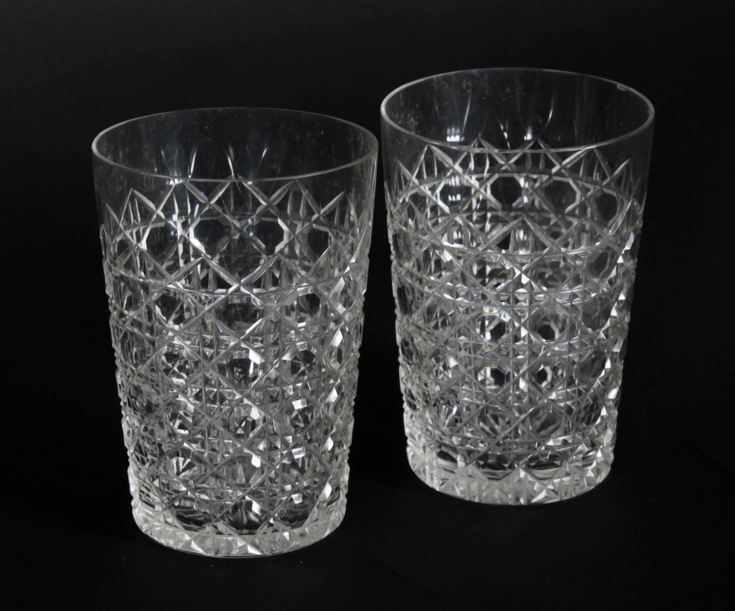 Ancienne carafe Victorienne Coromandel Trois carafes en cristal Tantale et Jeux 19ème siècle en vente 11