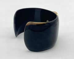 Antique Victoriam Shell Cameo of Mars 14 Karat Gold on a Bakelite Bangle