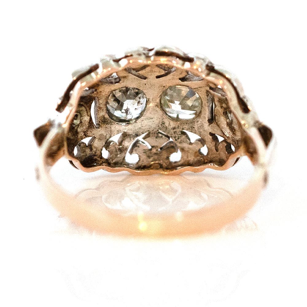 Antique Victorian 0.70 Carat Diamond 14 Carat Gold Ring For Sale 2