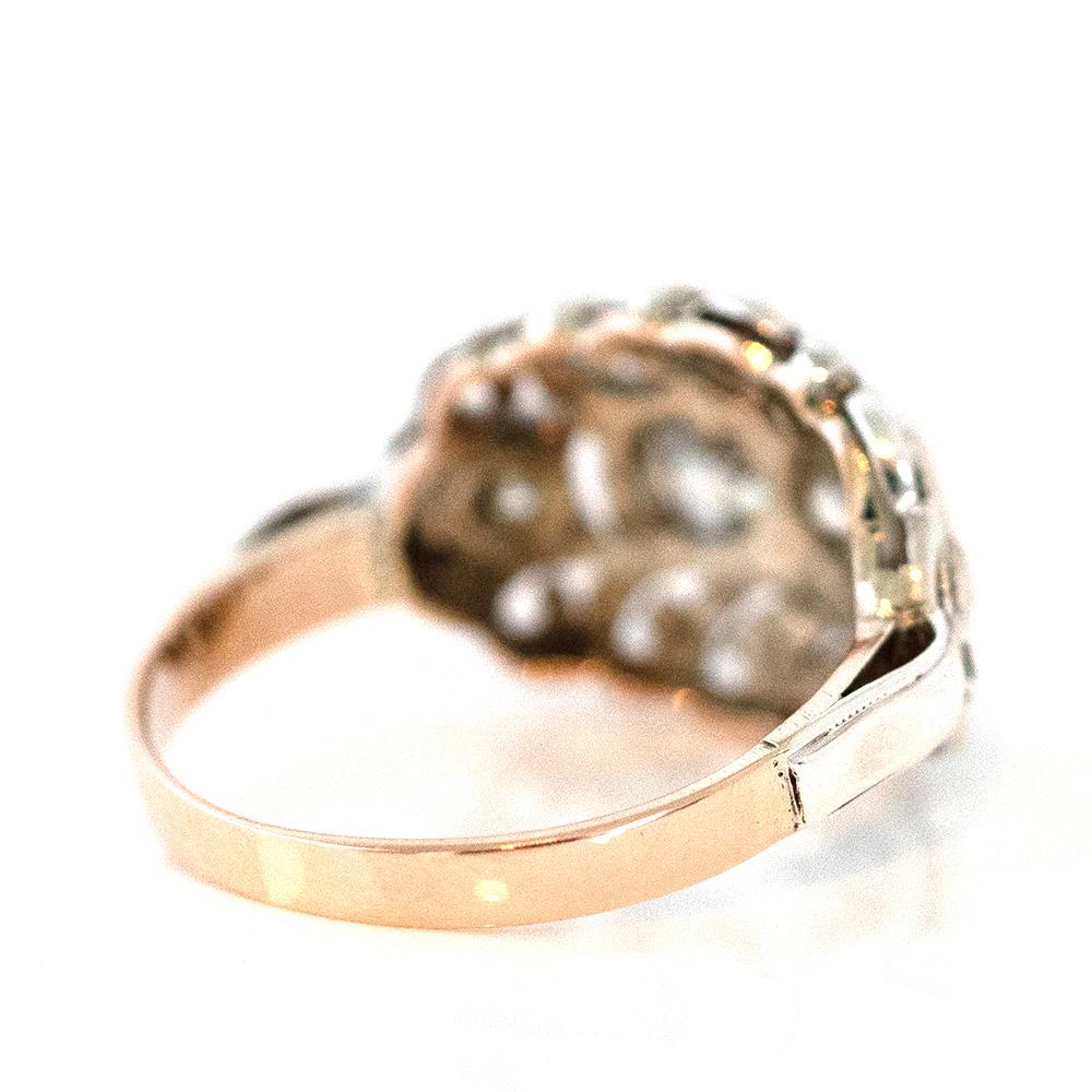 Antique Victorian 0.70 Carat Diamond 14 Carat Gold Ring For Sale 3