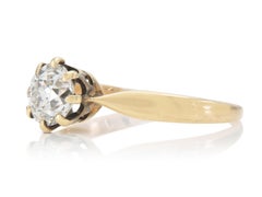 Antique Victorian 0.90 Carat Diamond Engagement Ring