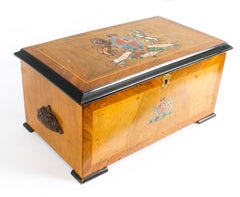 Antique Victorian 10 Aires BH&A 3 Bells Music Box Swiss Movement 19th Century