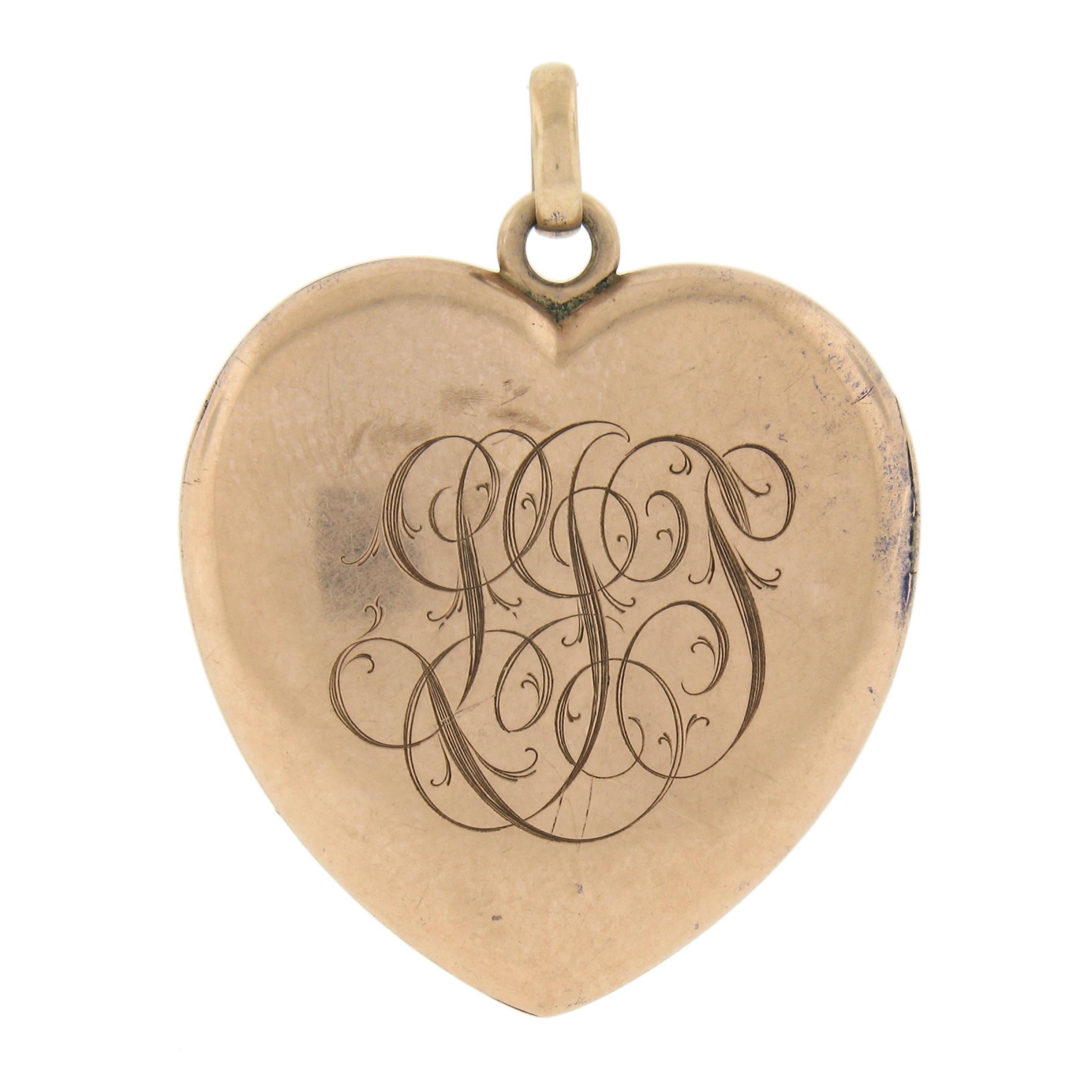 10k gold heart locket