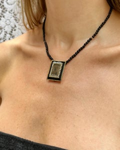 ANTIQUE VICTORIAN 10k GOLD HAIR ART MOURNING BROOCH WITH SEED PEARLS