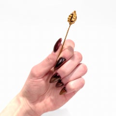 Antique Victorian 10K Yellow Gold Knot Stickpin