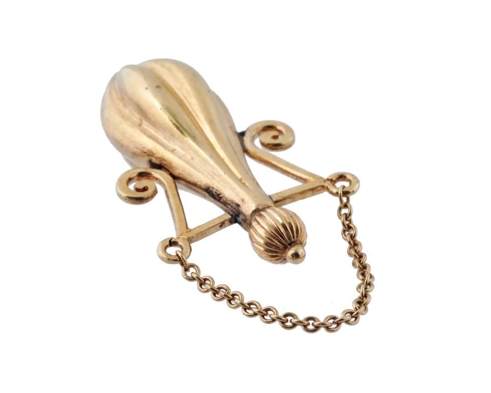 Victorien Charm pour bouteille de parfum en or 14 K K ancienne et victorienne en vente