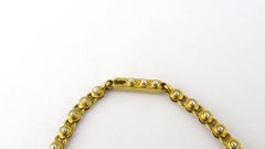 Antique Victorian 14 Karat Yellow Gold Festoon Style Seed Pearl Flower Necklace