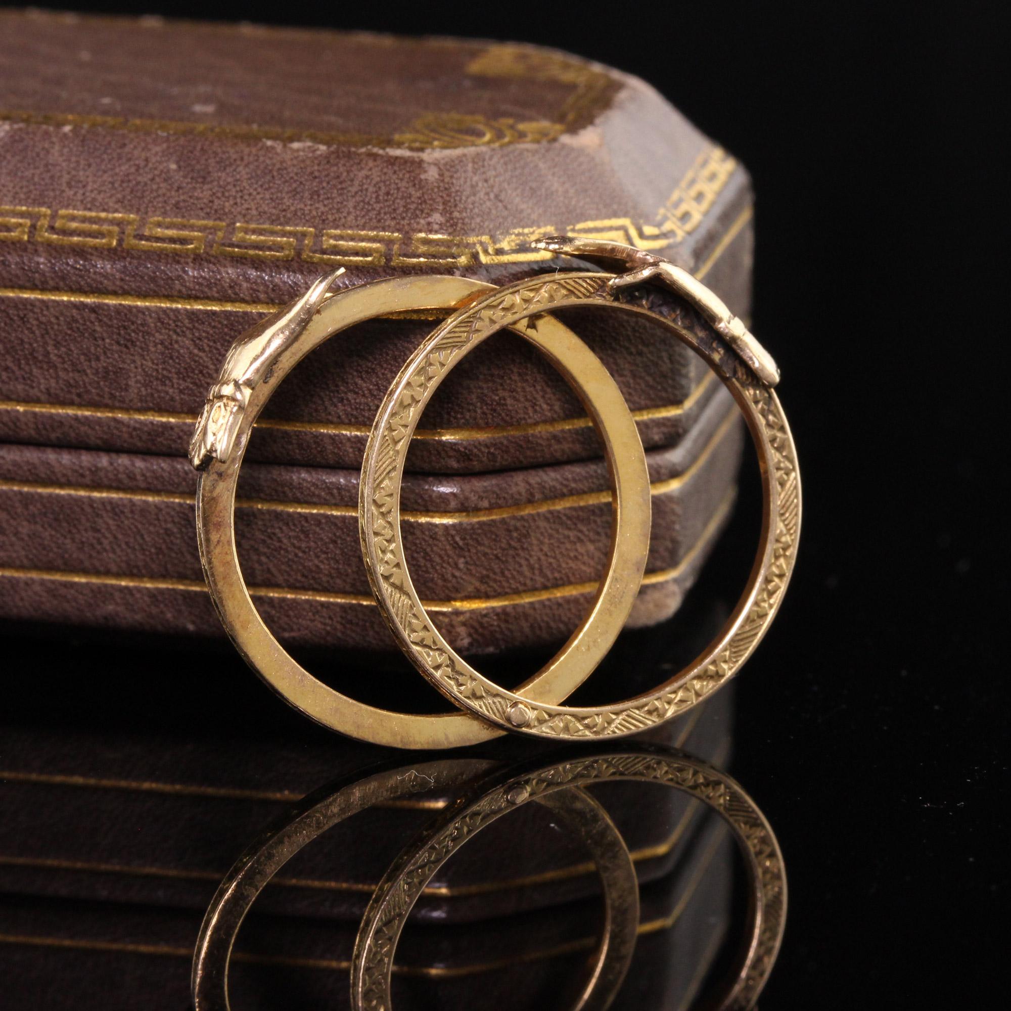 14k gold engraved ring