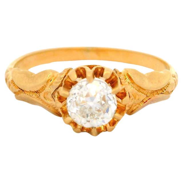 Antique Solid Gold GIA Rectangular 4.25ct Ruby Solitaire Swirl Work ...