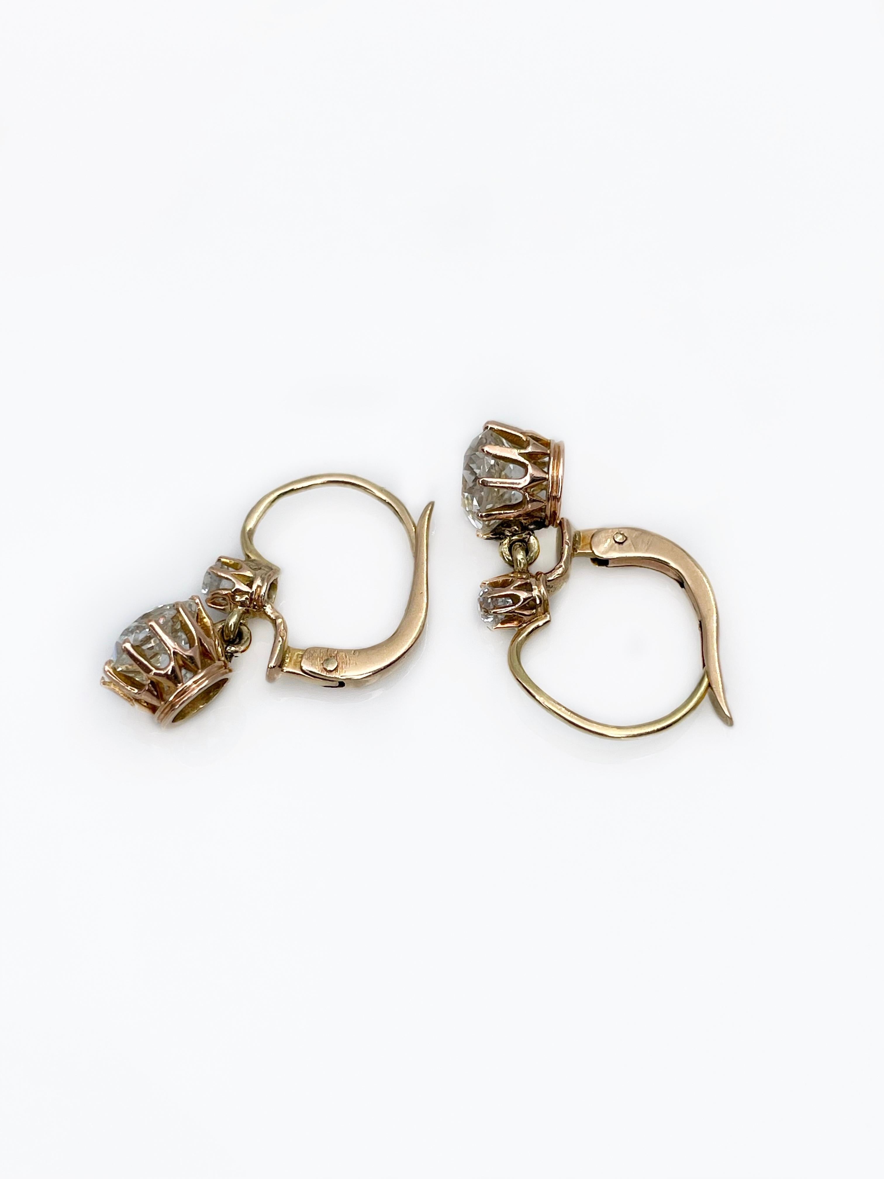 antique dormeuse earrings