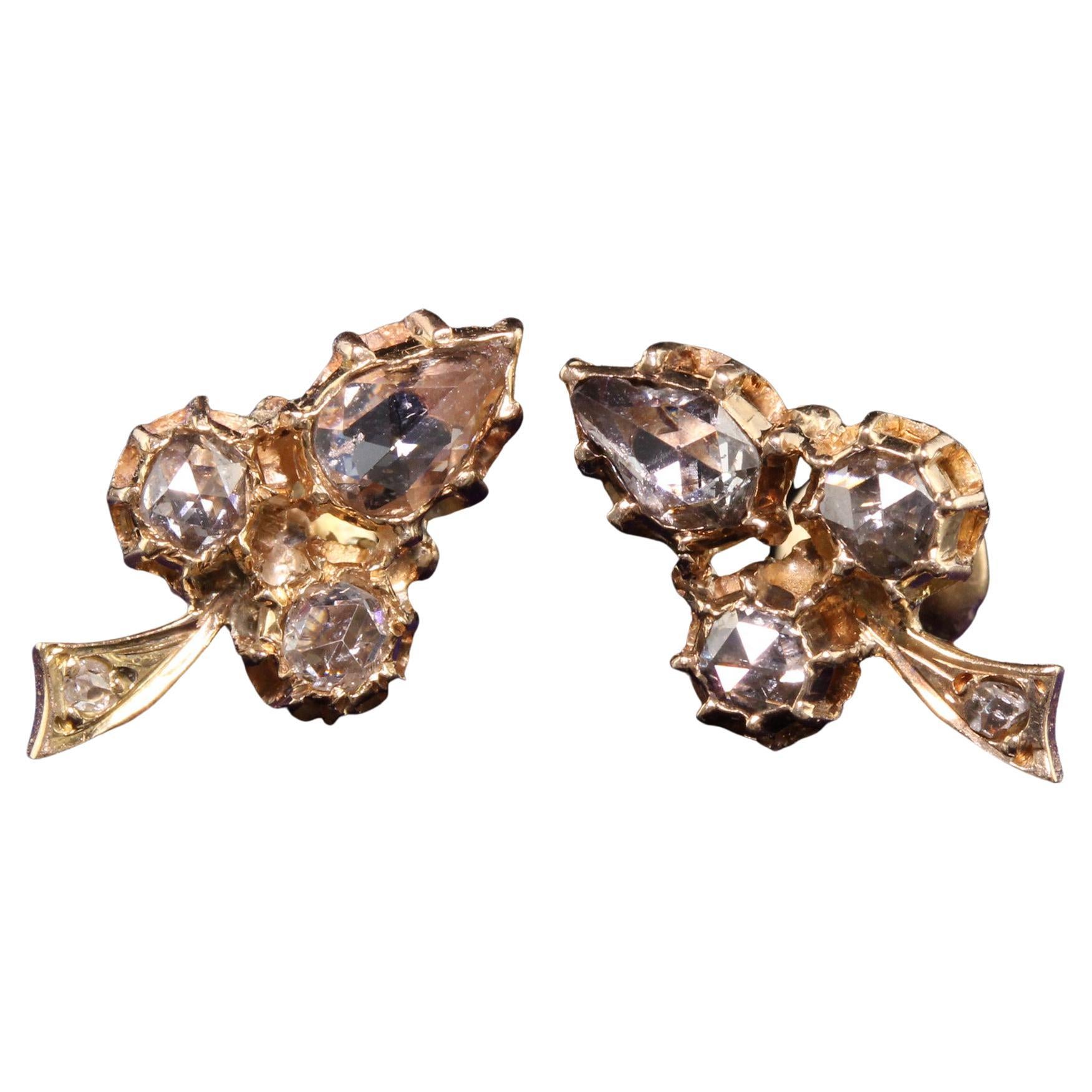 Diamond Clover Earrings - 68 For Sale on 1stDibs | clover shaped diamond  earrings