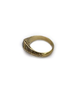 Antique Victorian 14K Yellow Gold 0.37ct Diamond Rhombus Ring