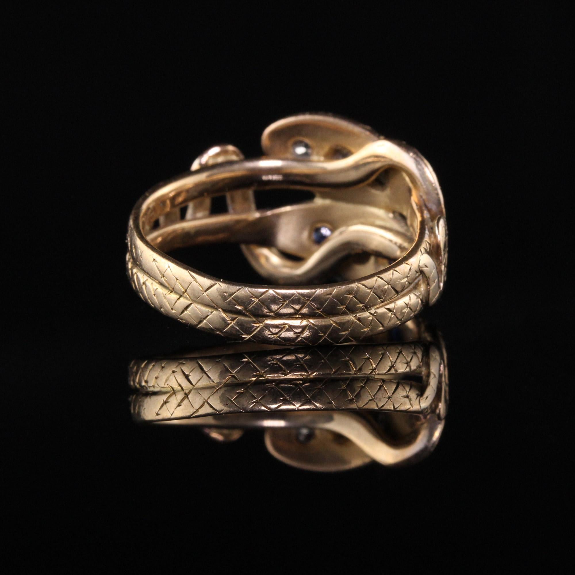 antique victorian snake ring