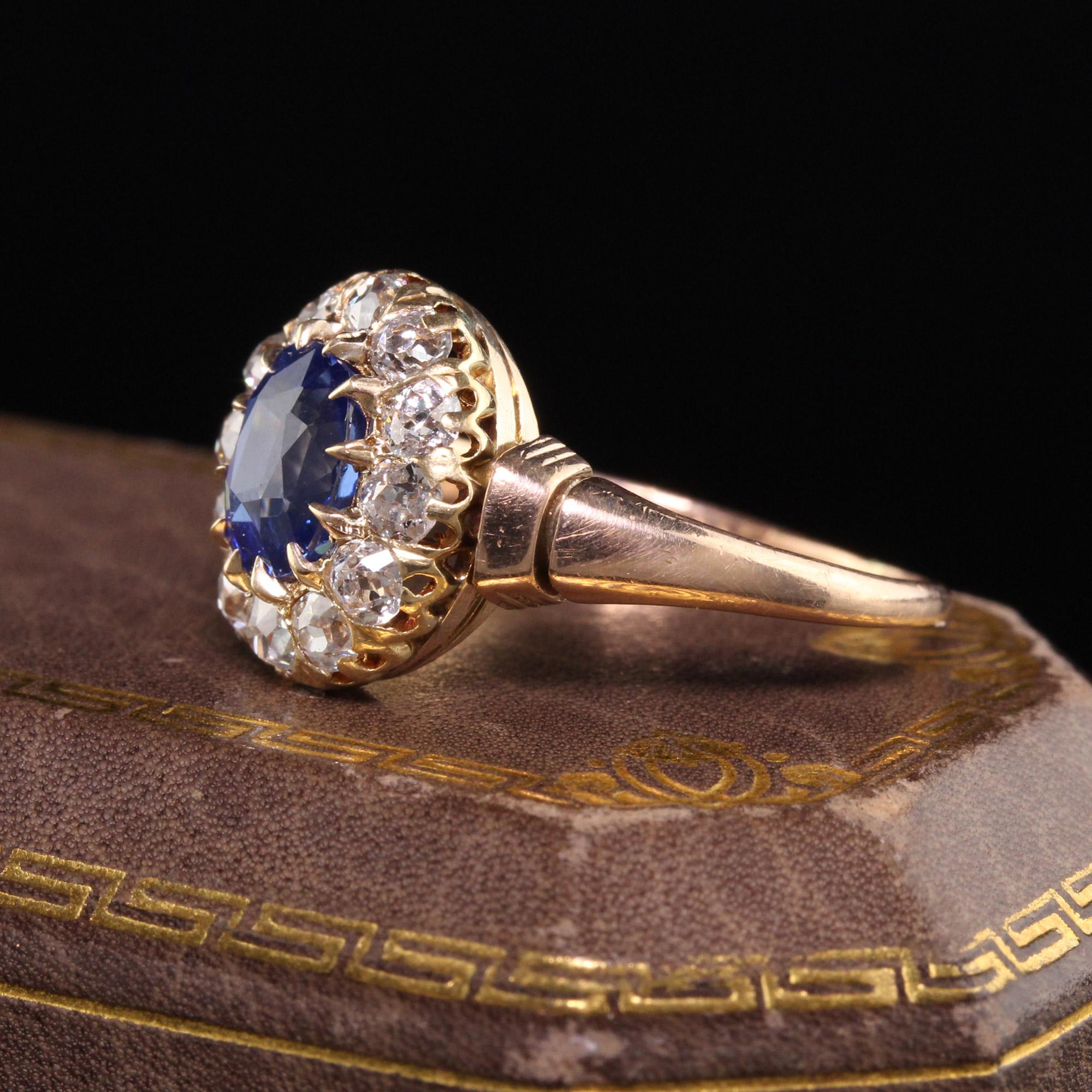 antique kashmir sapphire ring