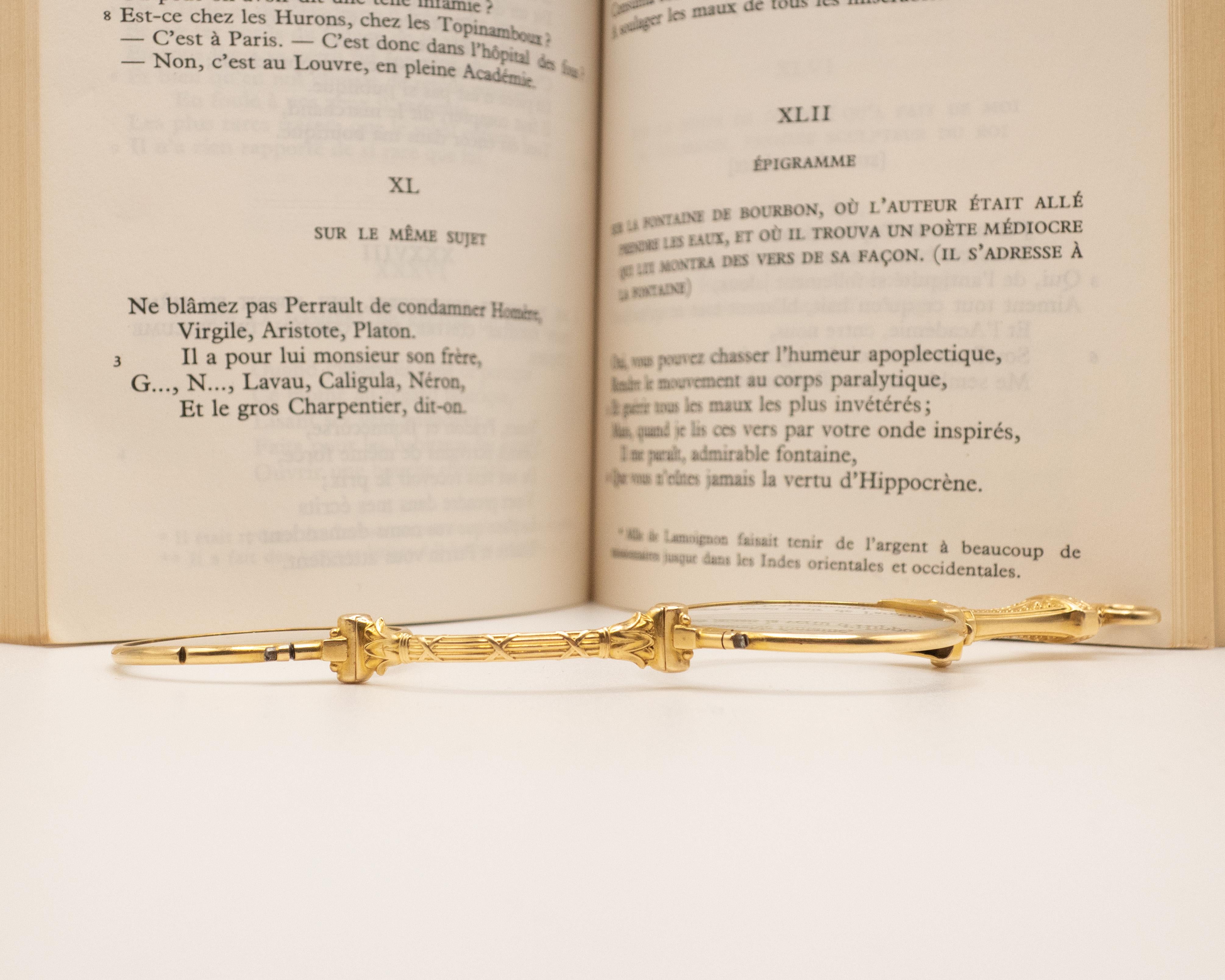 Antique Victorian 14K Yellow Gold Lorgnette Pendant c. 1900 For Sale 6