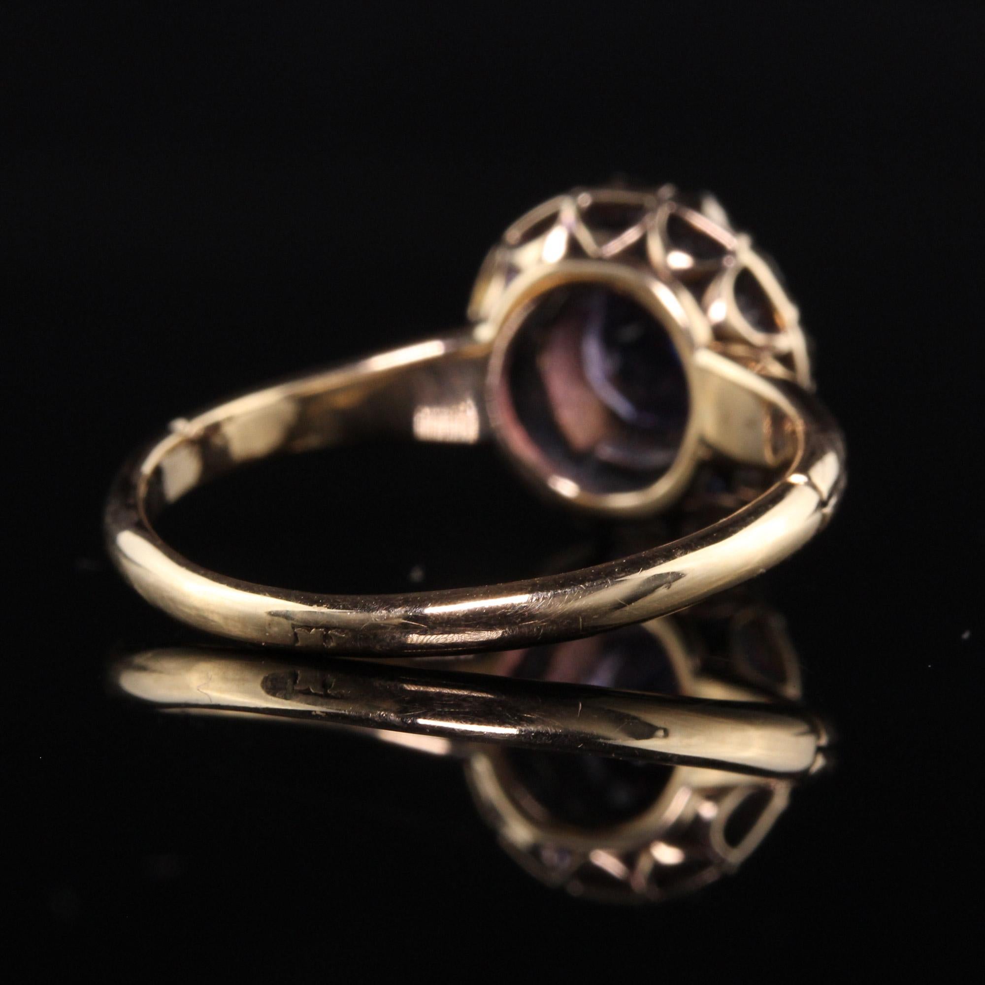amethyst heirloom engagement rings