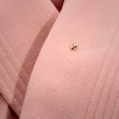 Antique Victorian 14K Yellow Gold Ruby Flaming Heart Stick Pin