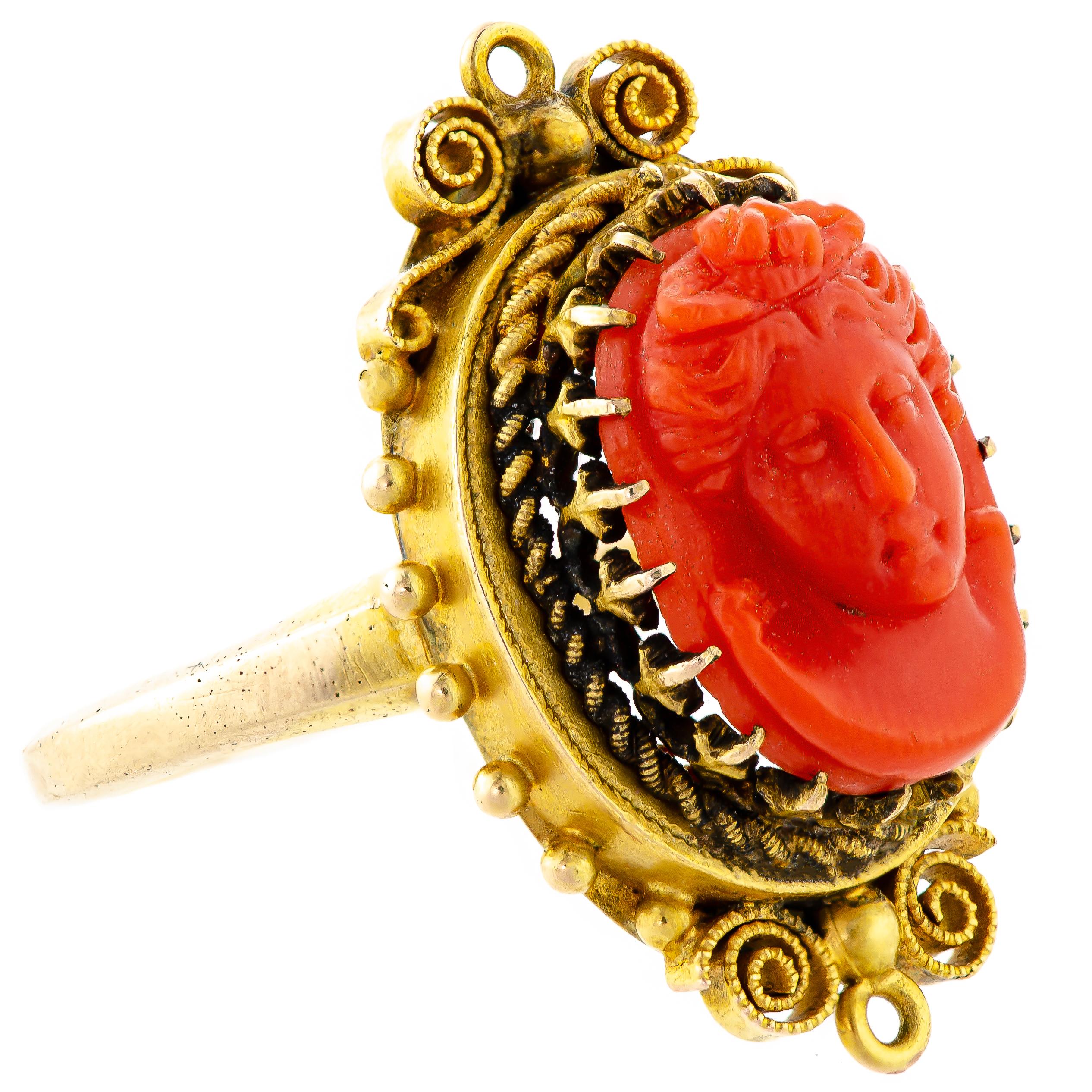 vintage cameo rings for sale