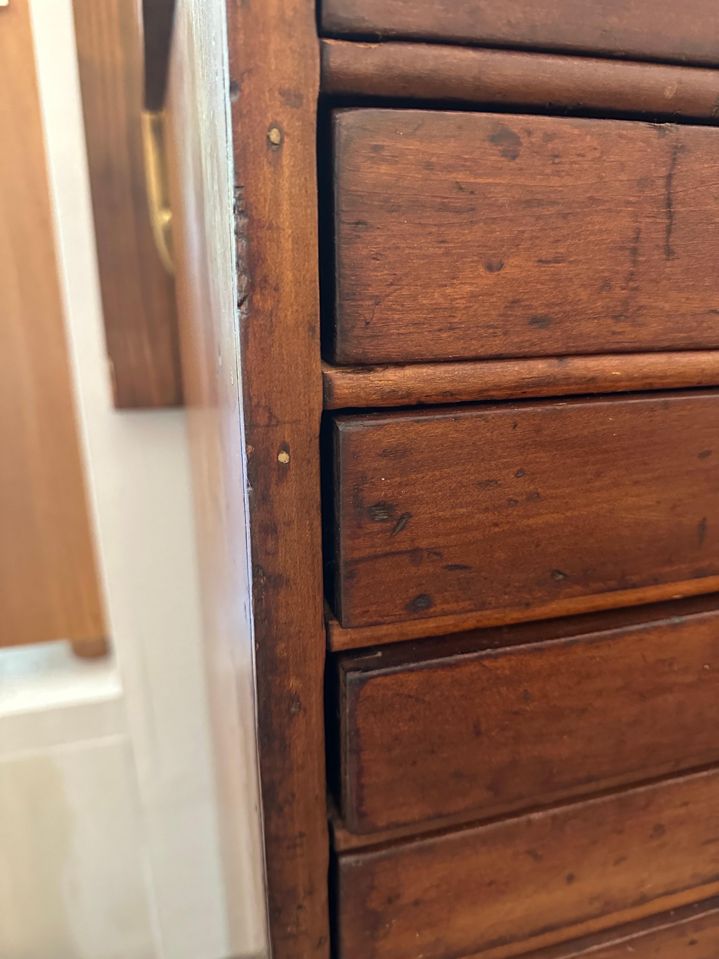 Classeur Victorien Antique à 15 tiroirs, à tiroirs plats, à tirages d'art en vente 1