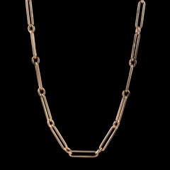 Antique Victorian 15 Carat Rose Gold circa 1900 Collar Albert Chain
