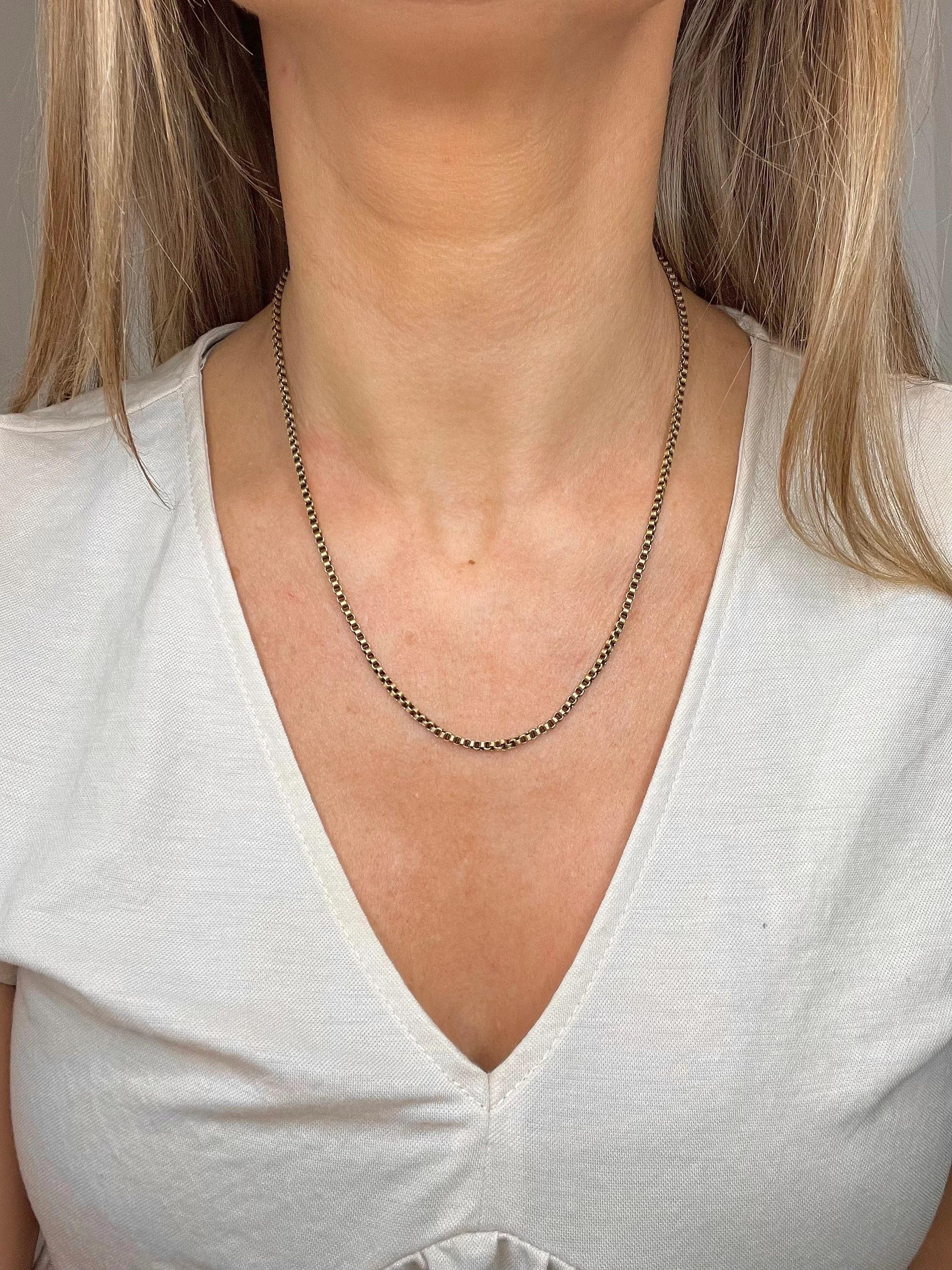 Antike viktorianische 15 Karat Gelbgold Ausgefallene Gürtel-Gliederkette für Damen oder Herren im Angebot