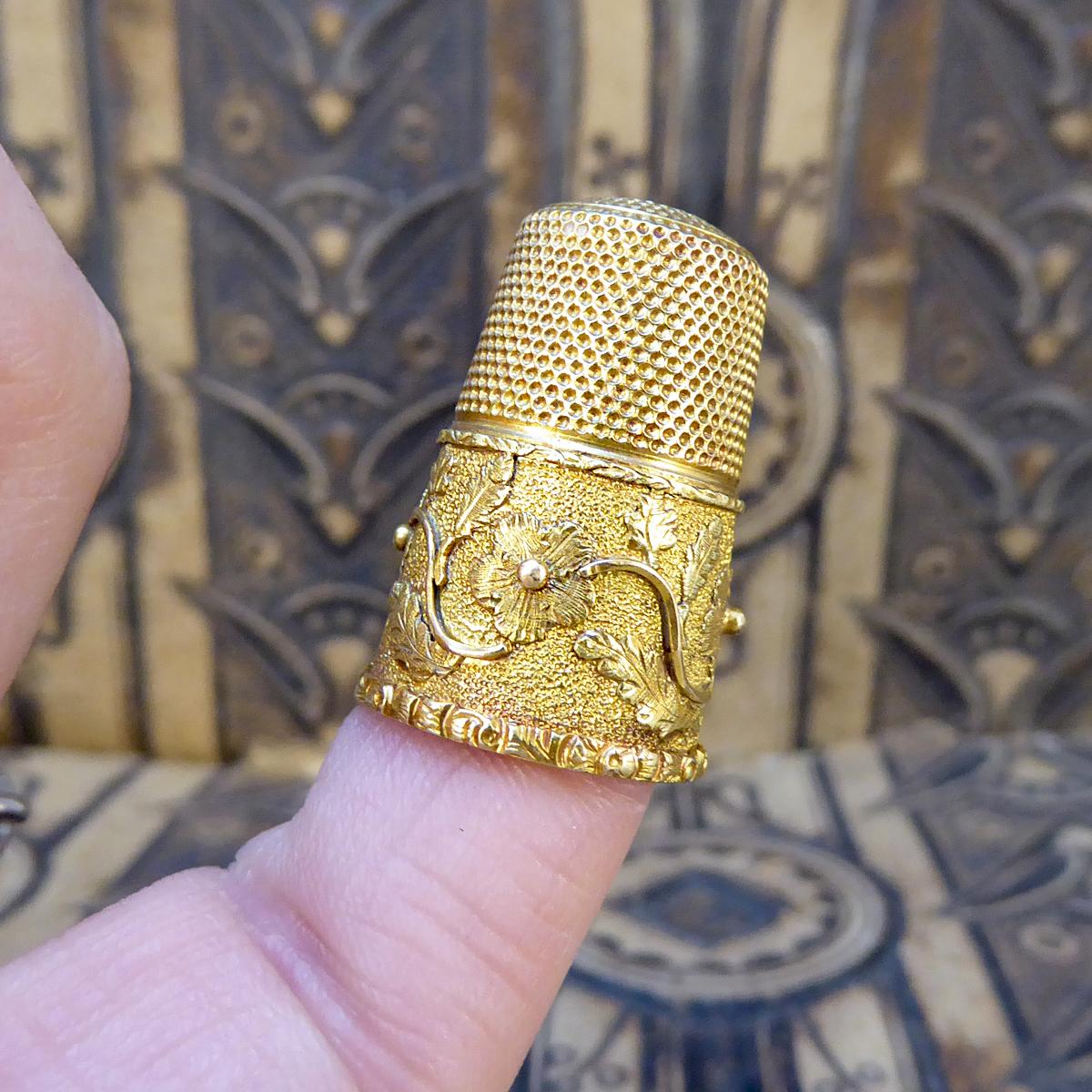 Antike viktorianische 15 Karat Gelbgold stumpfe in Originalverpackung (Viktorianisch)