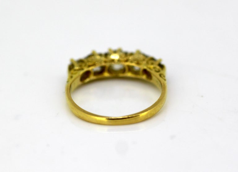 Antique Victorian 15 Karat Gold Ladies Ring with Diamonds, circa 1880 ...