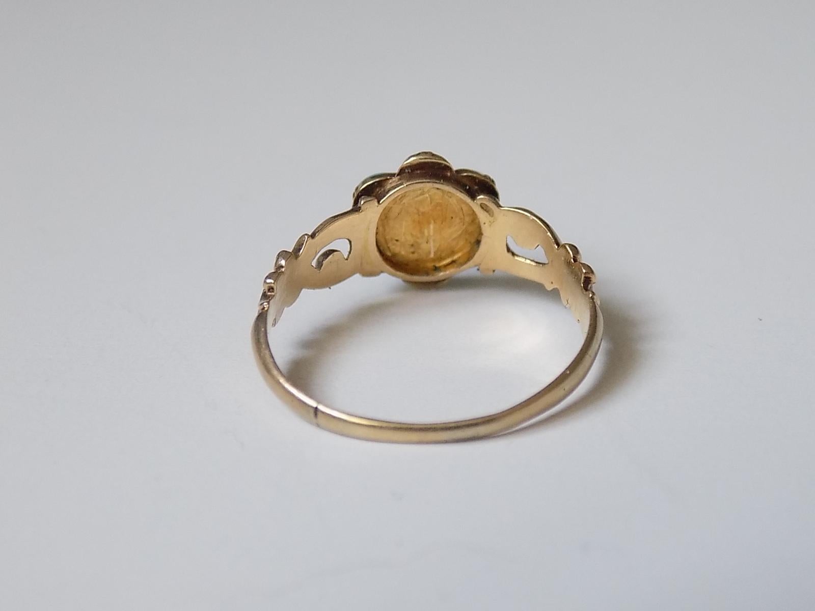 victorian forget me not ring