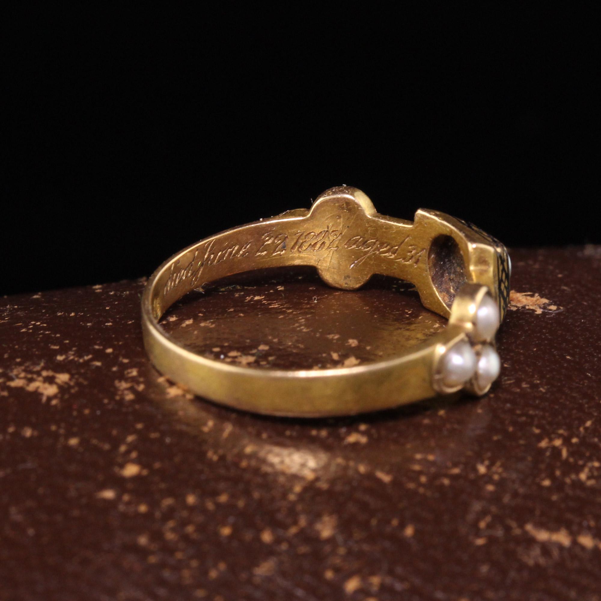 vintage mourning ring