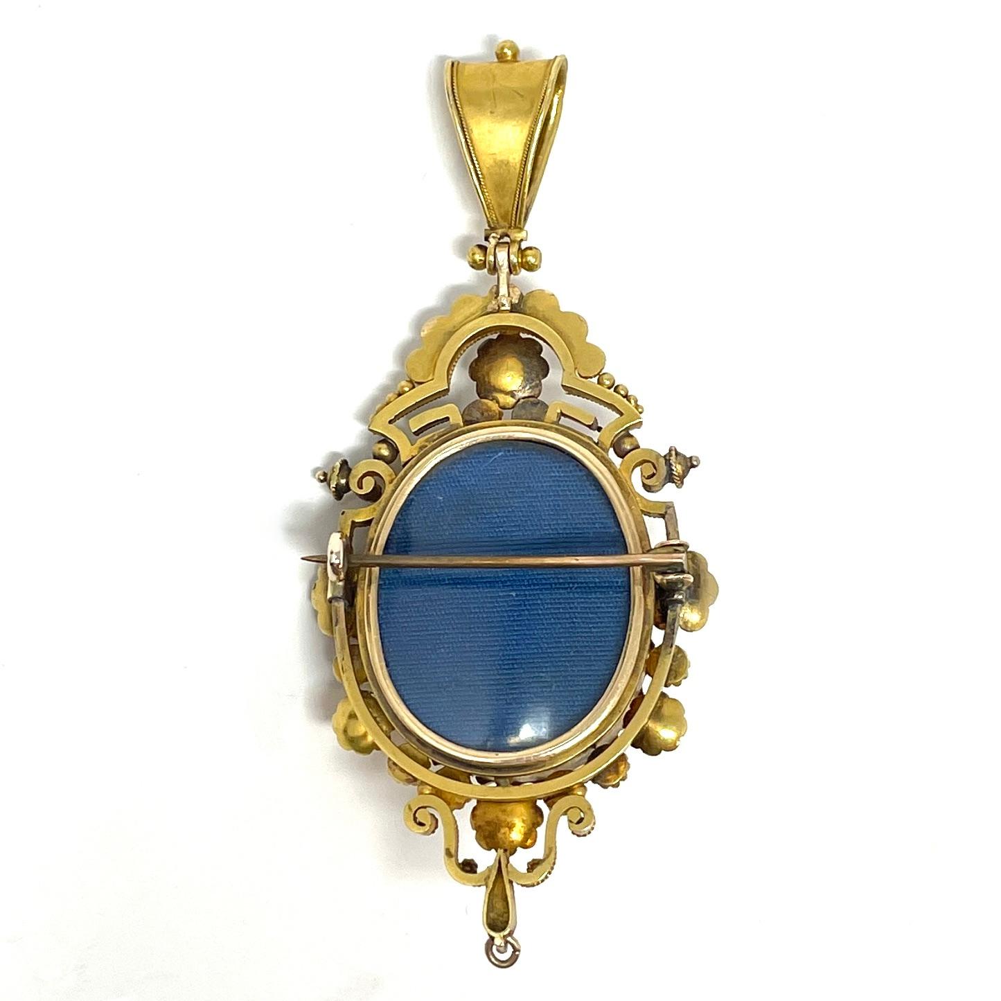 Antique Victorian 18 Carat Gold Coral, Pearl and Diamond Suite, Circa 1860-80 For Sale 2