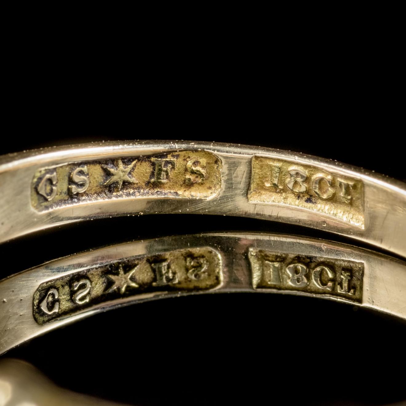 Antique Victorian 18 Carat Gold Gemstone Adore Ring, circa 1900 In Excellent Condition In Lancaster, Lancashire
