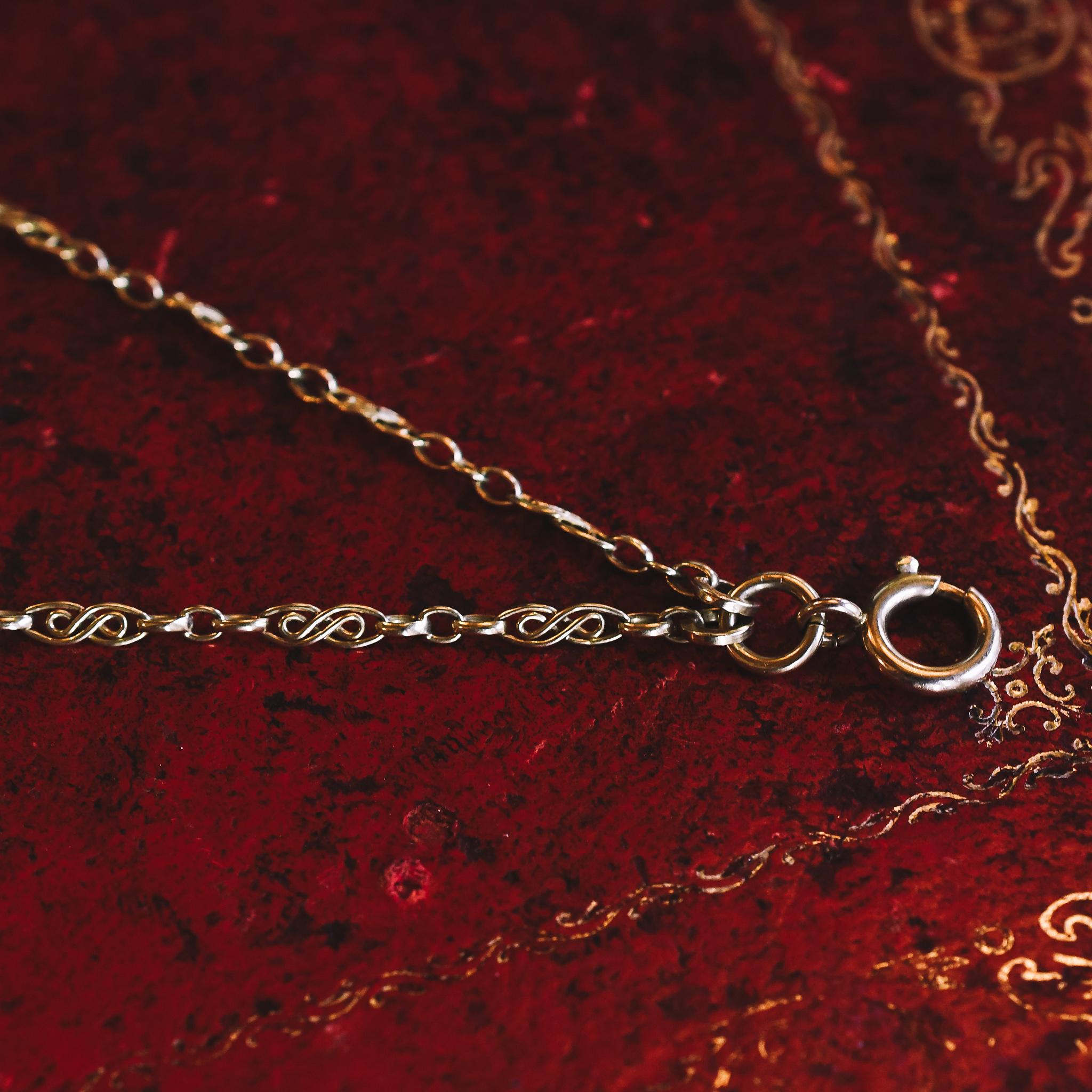 Antique Victorian 18 Karat Gold Fancy-Link Guard Chain Necklace 1