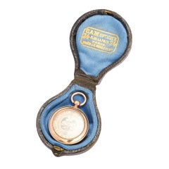 Antique Victorian 18 Karat Gold Pocket Barometer Pendant