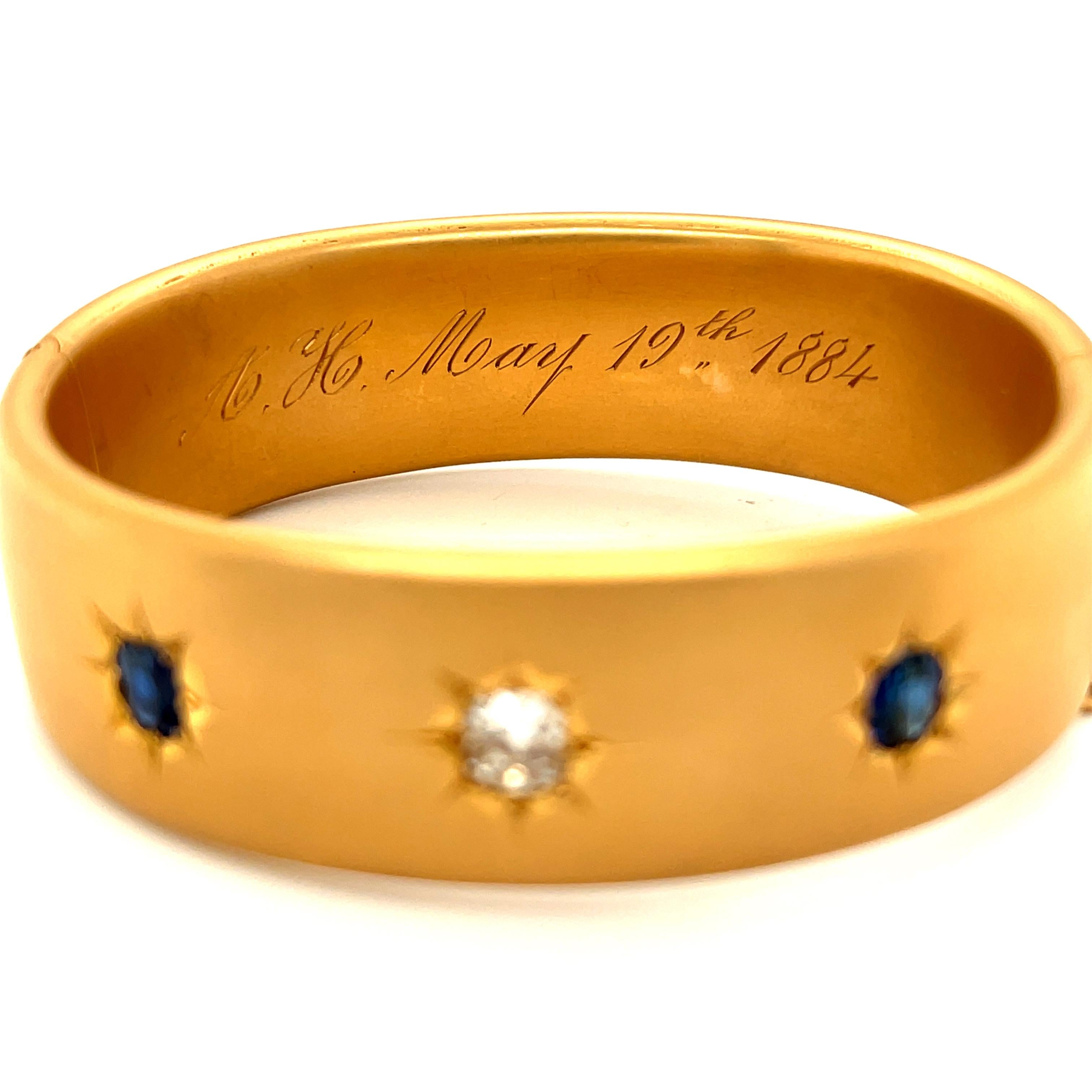 victorian gold bangle bracelet