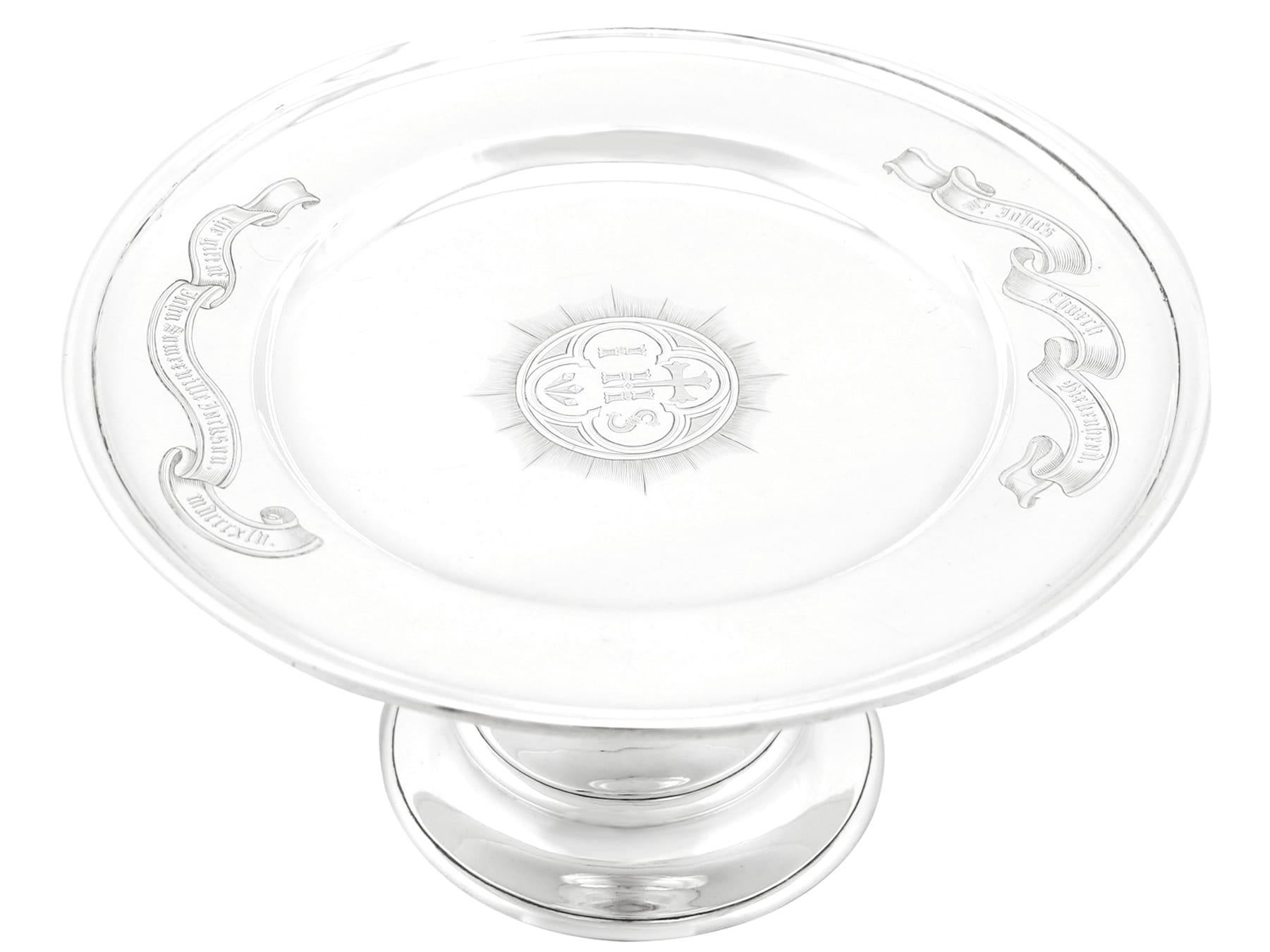Vittoriano Antica patena vittoriana in argento sterling in vendita
